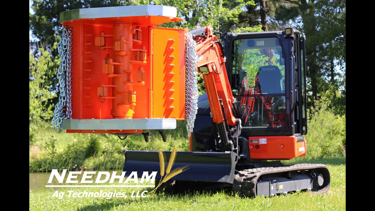 Needham Ag - A review of the new Kubota KX040-5 mini excavator - And a Lipa TLBE-SF 70 Flail Mulcher