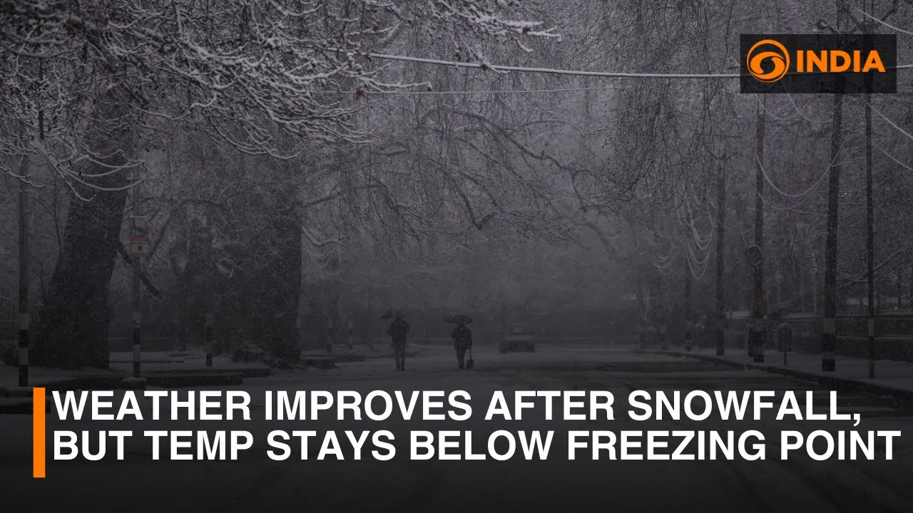 J&K : Weather Improves After Snowfall, But Temp Stays Below Freezing Point
