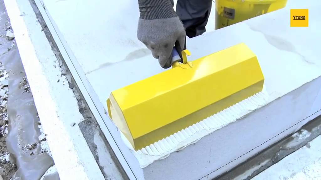 Ytong Porenbeton - Verarbeitung Planblock mit Dünnbettmörtel
