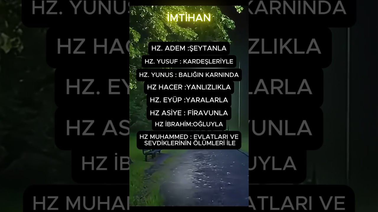 İMTİHANLAR