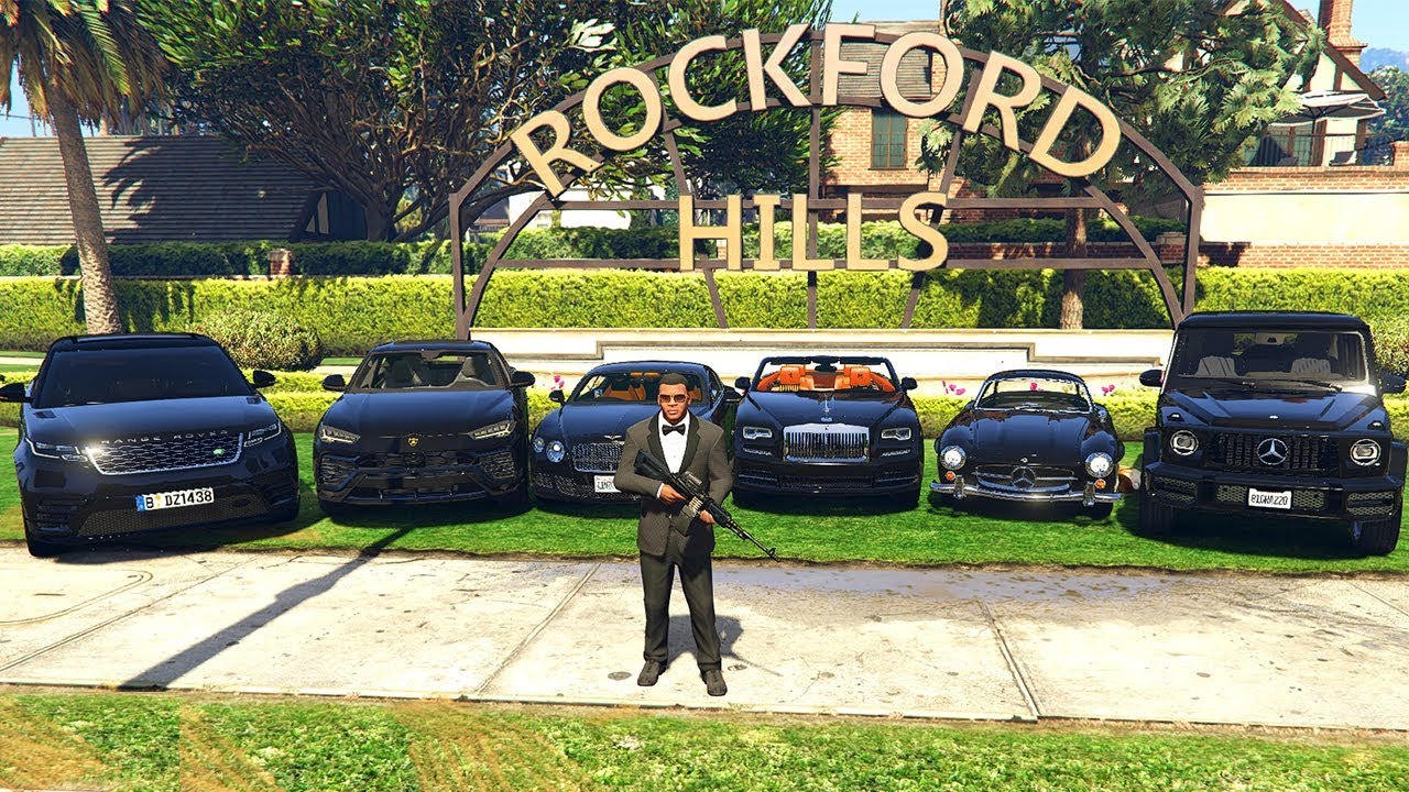 GTA 5 ✪ Stealing Luxury Mafia Cars with Franklin ✪ (Expensive Real Life Cars)#13