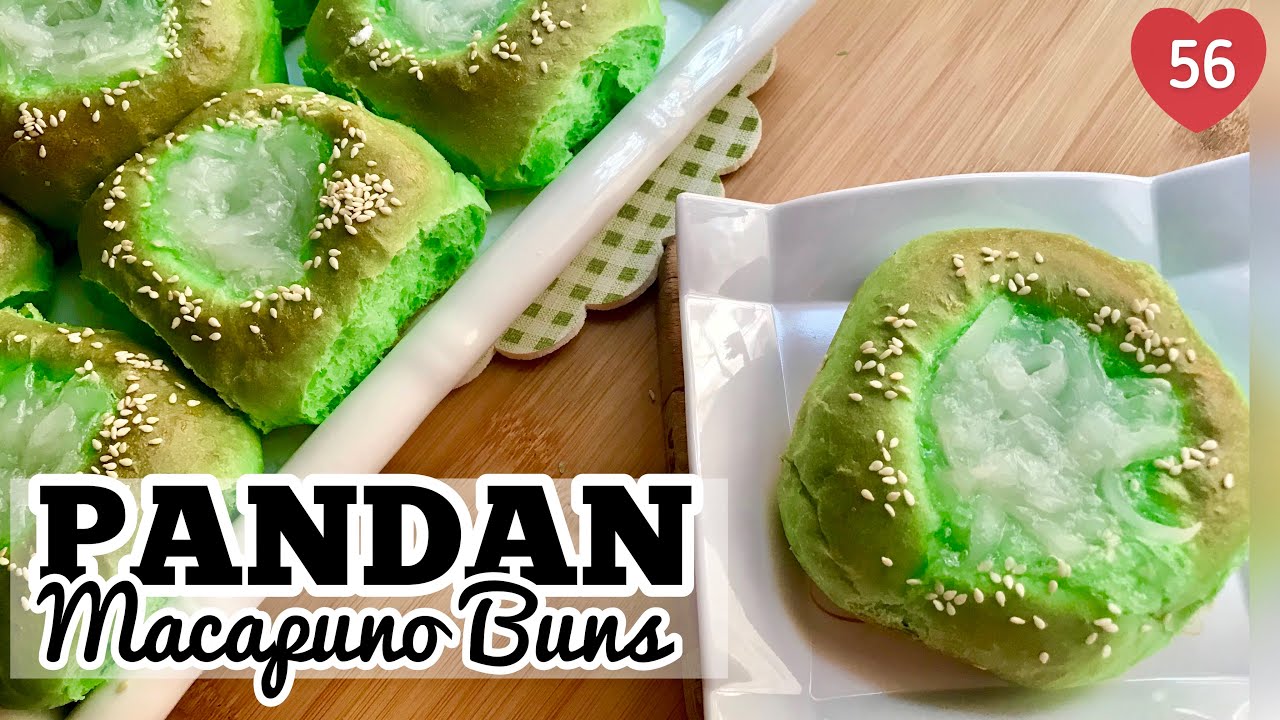 How to make PANDAN MACAPUNO Buns / Pandan Bread Recipe
