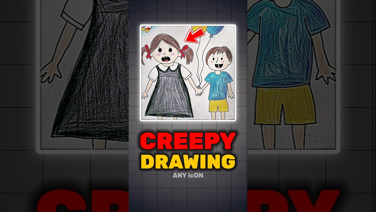 Creepy Drawings Explained 😱 (real horror video) 