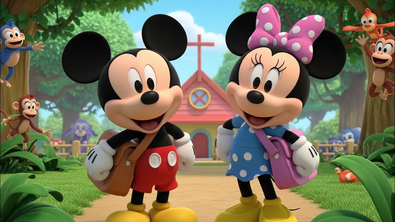 Mickey Mouse & Friends Jungle School Adventure 🐭🎒 | Fun Learning Cartoon for Kids