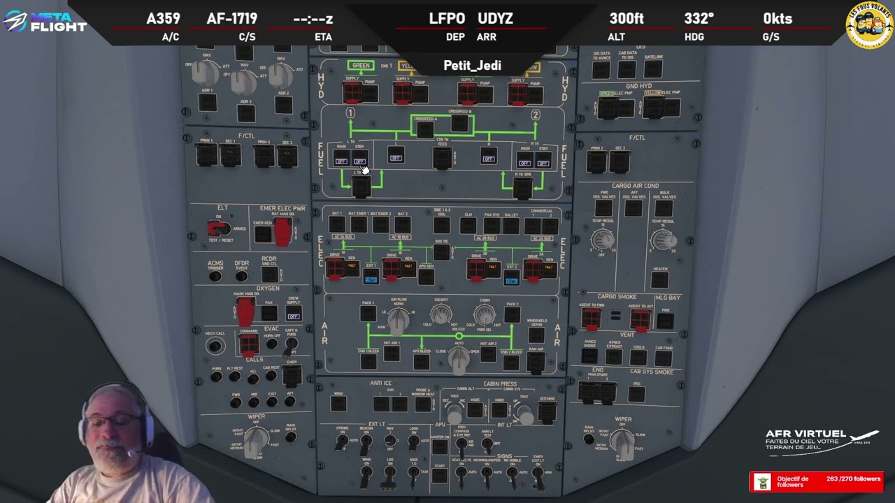 FSHUD ✈️ IniBuilds A350 ✈️ LFPO (Paris Orly) ✈ UDYZ (Zvartnots) ✈️ Air Time estim&eacute; 4H05 ✈️