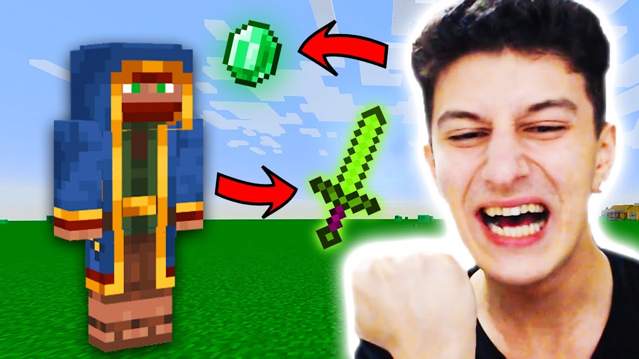 KÖYLÜYLE ZÜMRÜT TİCARETİ YAPTIM 💰 Minecraft 90