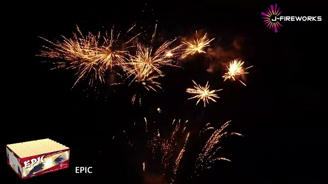 Epic 120-Schuss-Feuerwerkverbund von J-Fireworks
