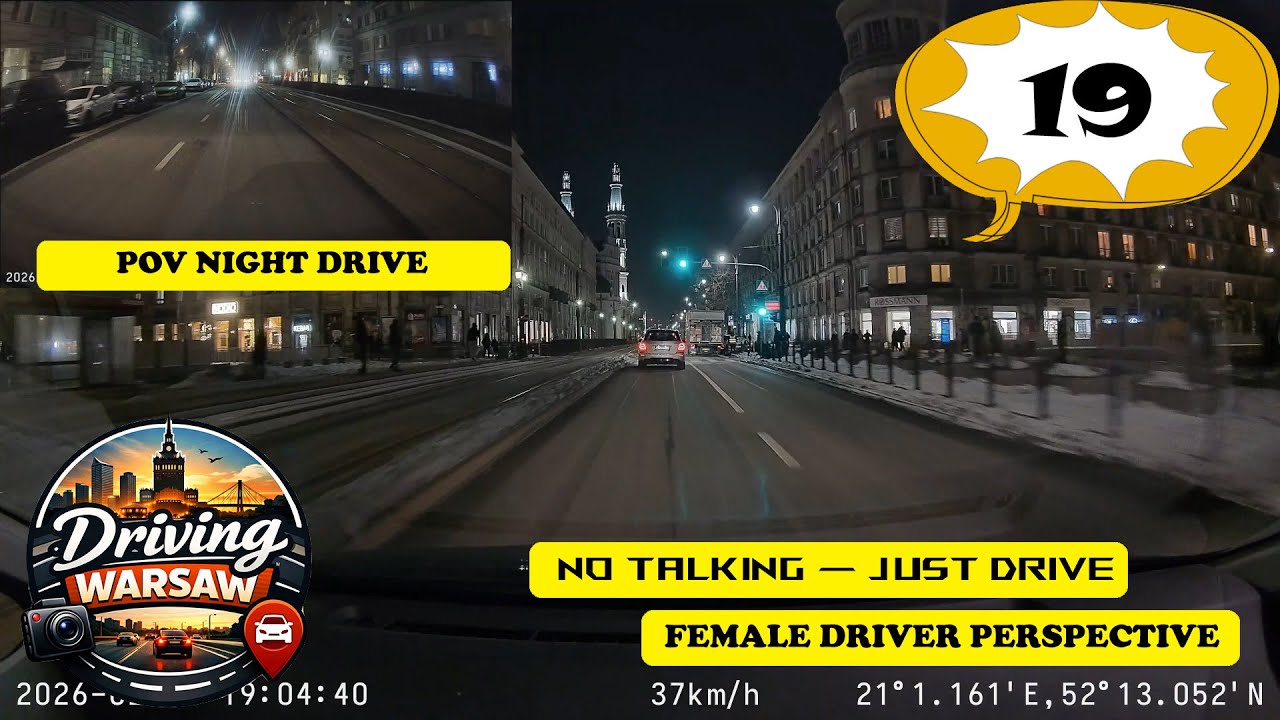 Driving in Warsaw - Odcinek 19 - Jedziemy pod TECZĘ na Plac Zbawiciela