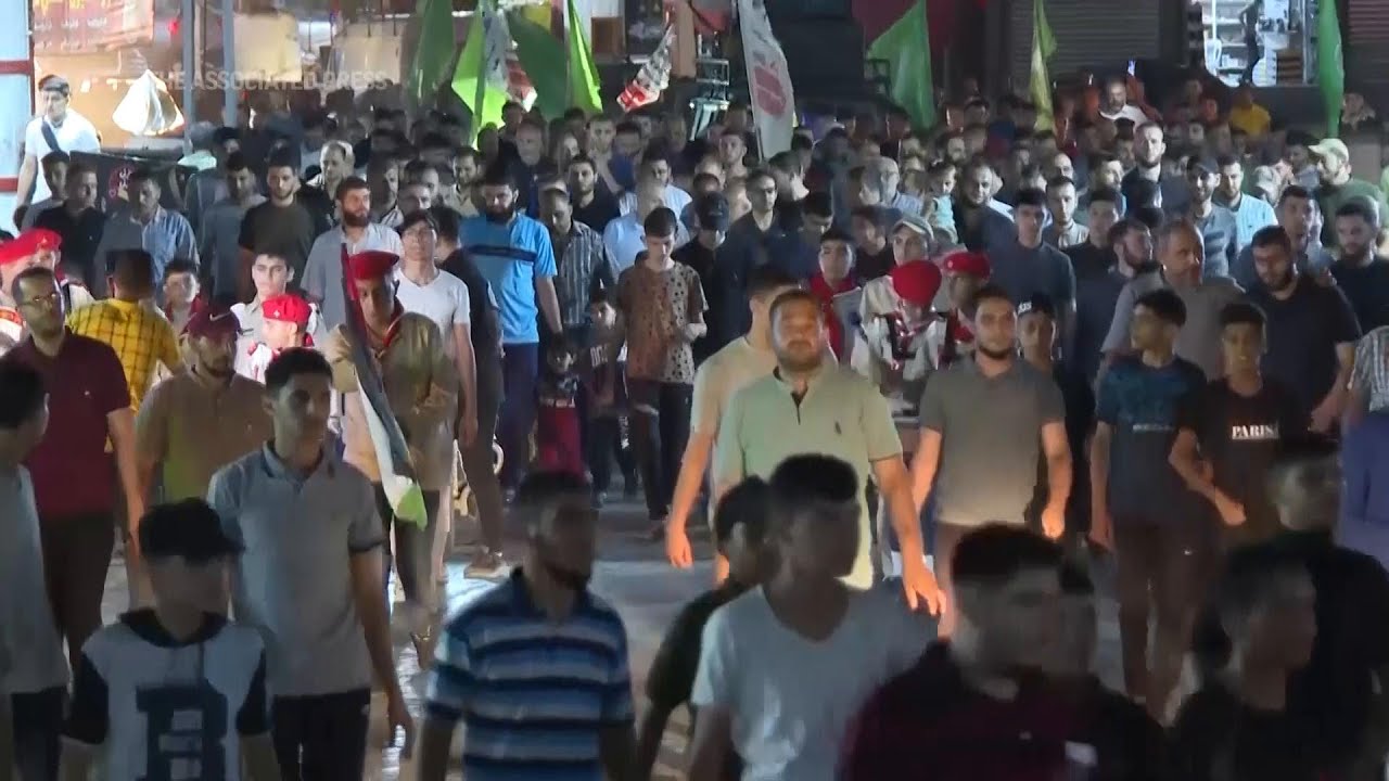 Supporters in Gaza Strip march in solidarity with Jenin Palestinians