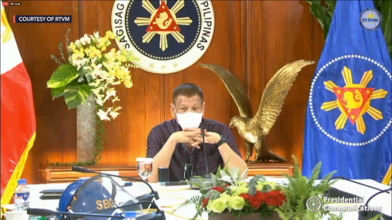 President Rodrigo Duterte addresses the Philippine nation |  Tuesday, July 21