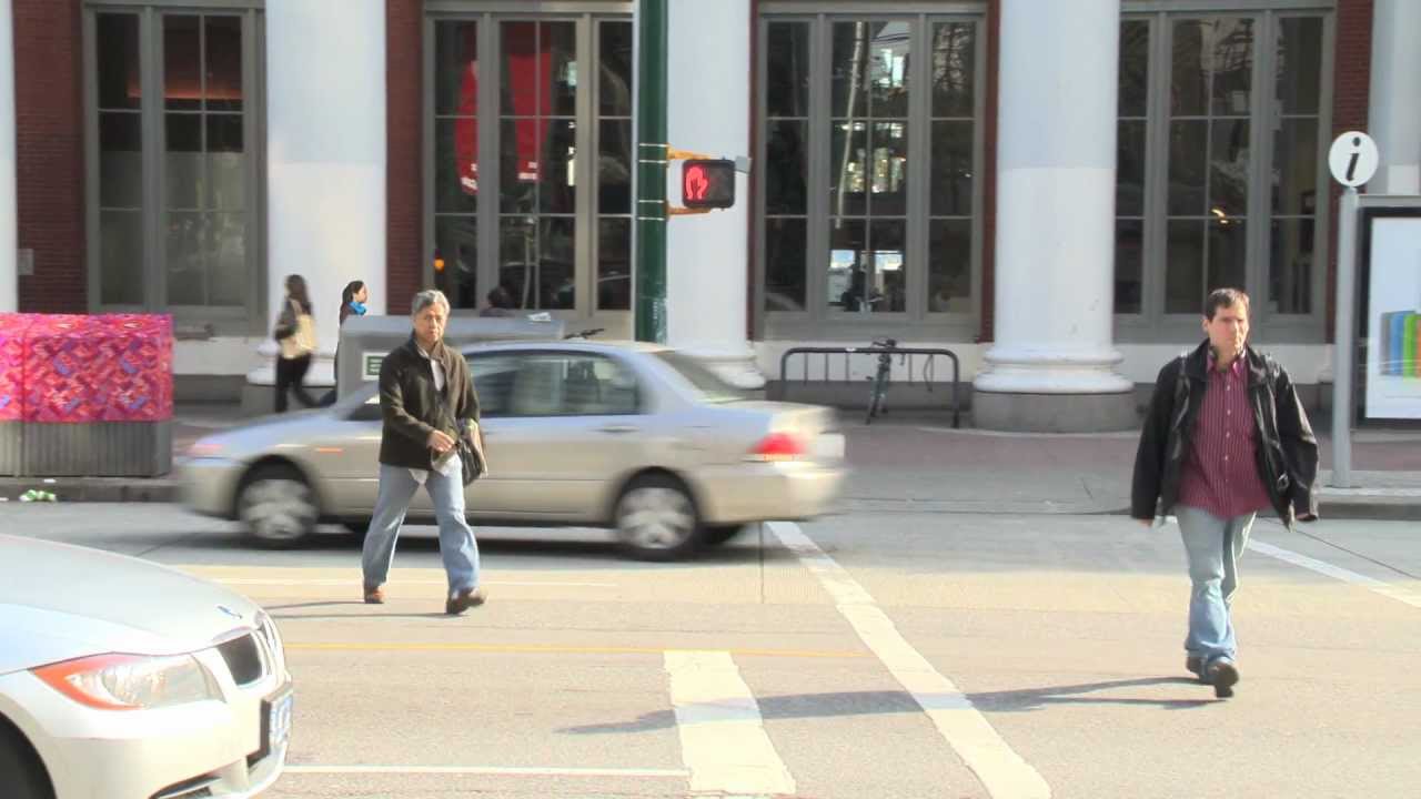 Pedestrians jaywalking -  City of Vancouver Road User Safety