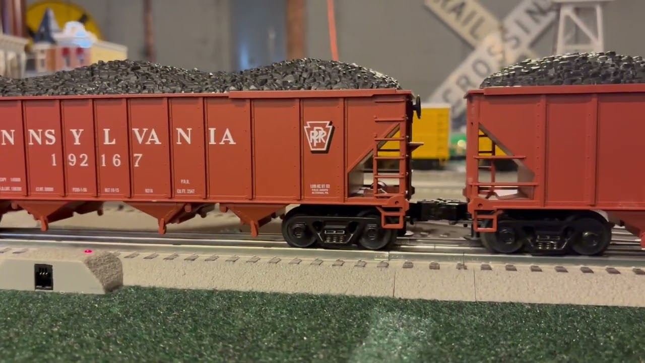 Lionel Pennsylvania Y6B-Triplex double-heading a coal train.