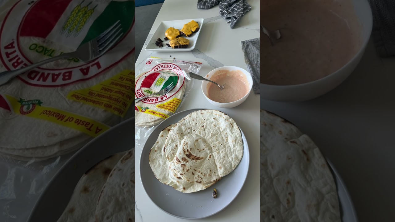 Amazing smash burger burrito My friend and I made #cooking #smashburger #burger