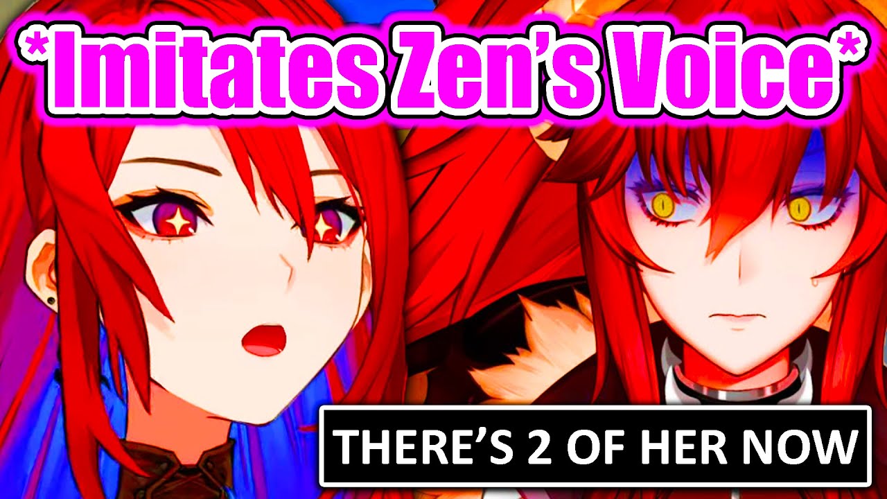 Liz Perfectly Imitates Zen's Voice when She Raid Her Streams 【Hololive】