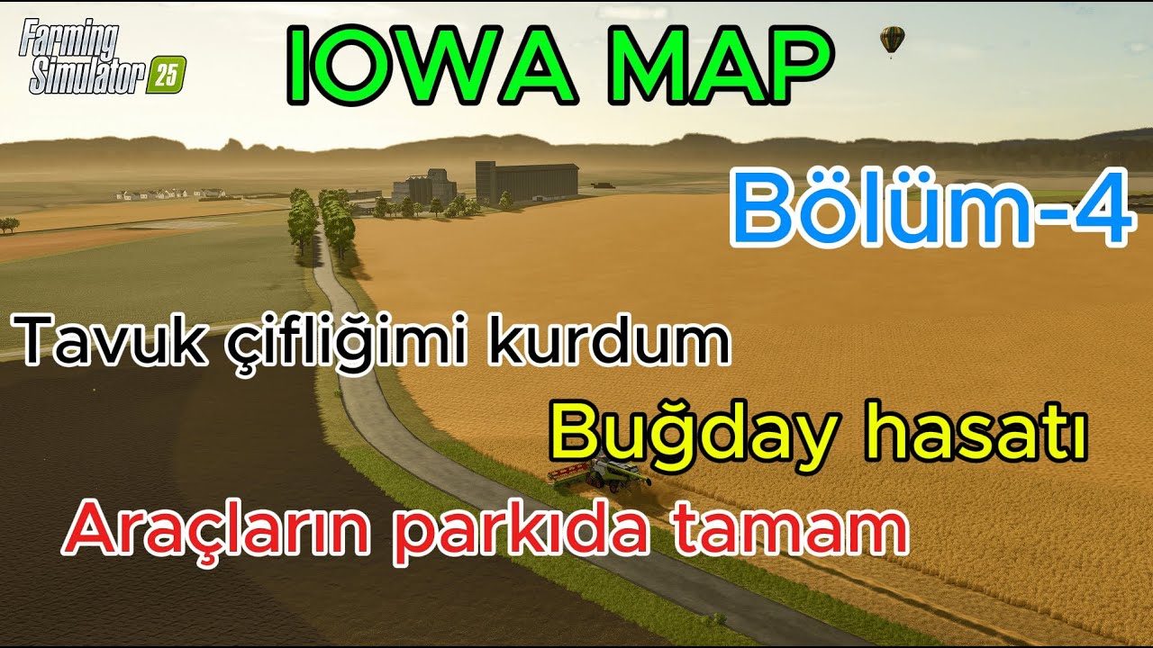 S-2-B-4 Buğday hasatı ve tavuk kümesi tamamdır. #farmingsimulator25