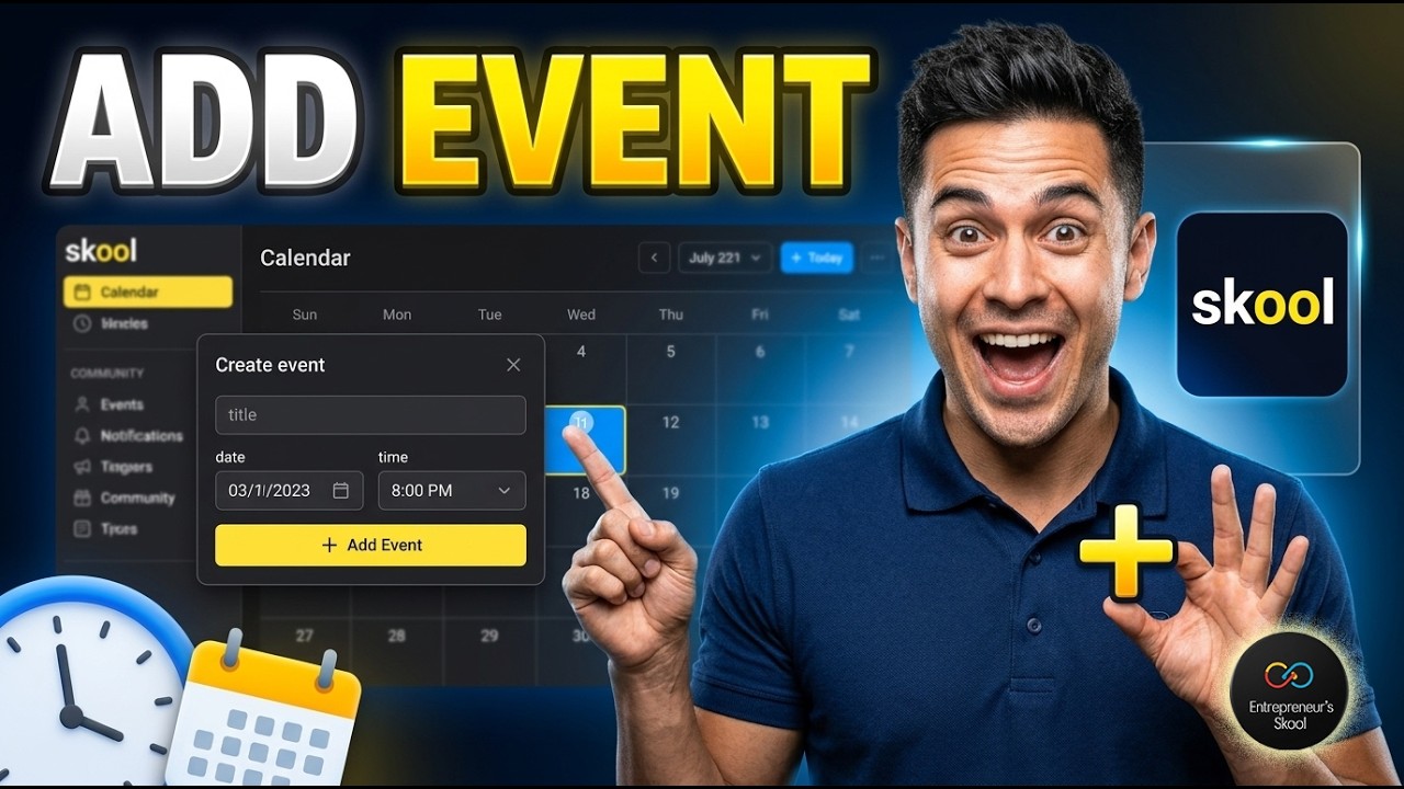 Add An Event To Skool Calendar [Quick Start]