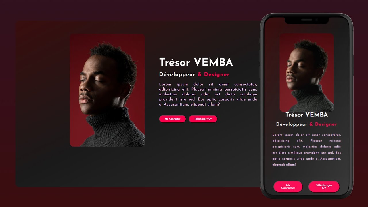 🧑🏽‍💻Créer un Portfolio Professionnel 👜avec HTML & CSS Débutants Bienvenus