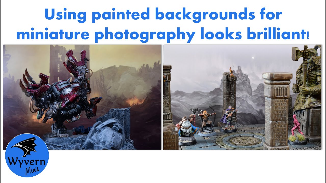 Using backgrounds for miniature photography - Handiwork Games Kickstarter