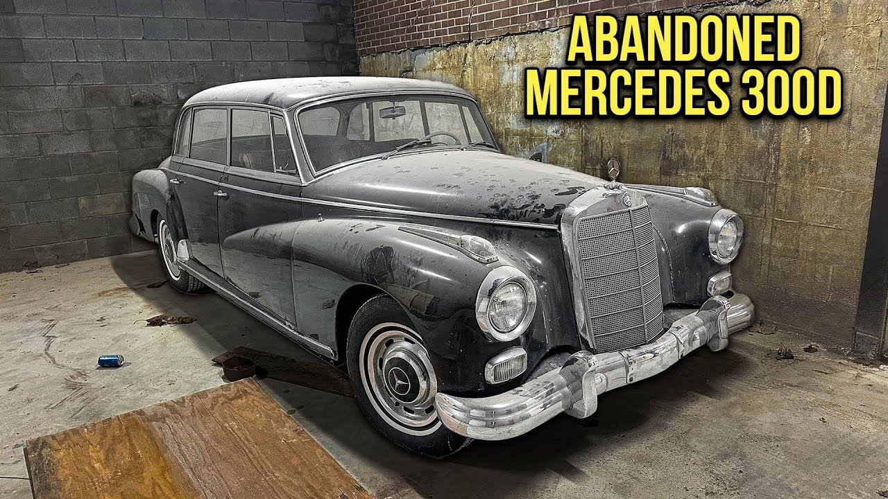 Первая мойка за 10 лет: ЗАБРОШЕННЫЙ на заводе Mercedes 300D! | Реставрация детейлинга автомобилей
