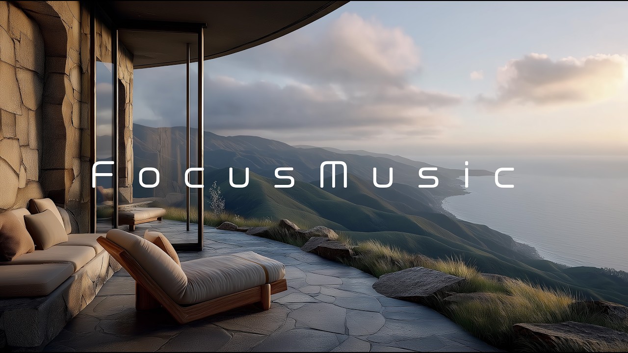 Deep Focus Music for Work, Study & Productivity | Calm Ambient Music with Luxury Ocean View