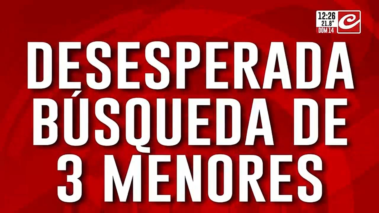 Desesperada b&uacute;squeda de tres menores:  iban a buscar comida a un comedor