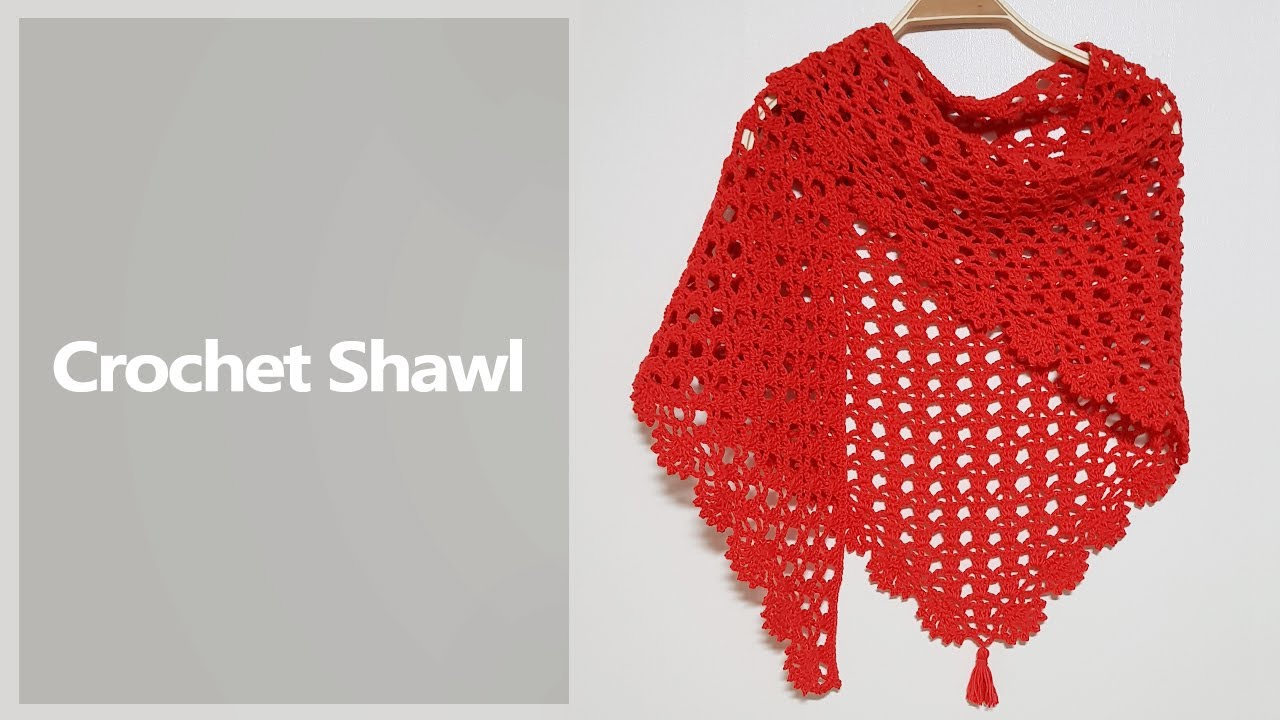#77 Crochet Shawl - 가벼운 여름숄