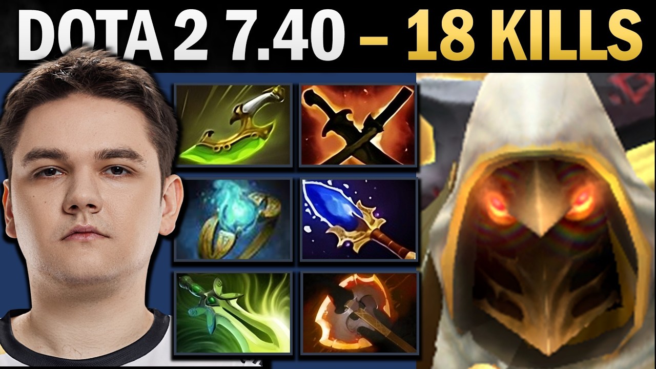Juggernaut Pro Carry with 18 Kills and 1000 GPM - Dota Gameplay
