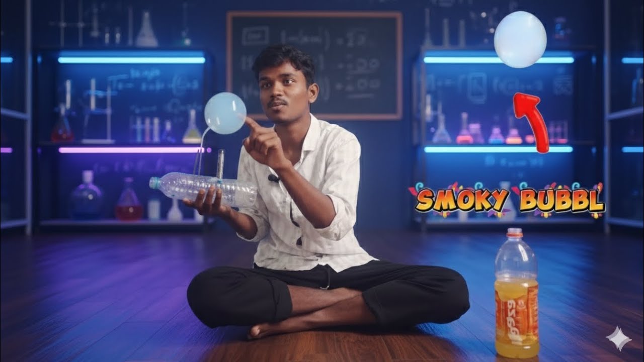 DIY Smoky Bubble Experiment! 💨🫧 (Ghar par kaise banaye)