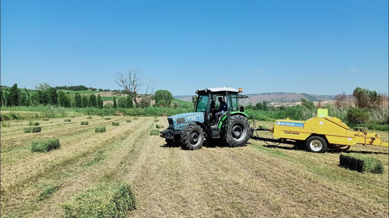 Makina Bozuldu!! Deutz-Fahr 4080E & New Holland Bc 5050 ile Balya Yapımı (KAÇ BALYA YAPTIK?)