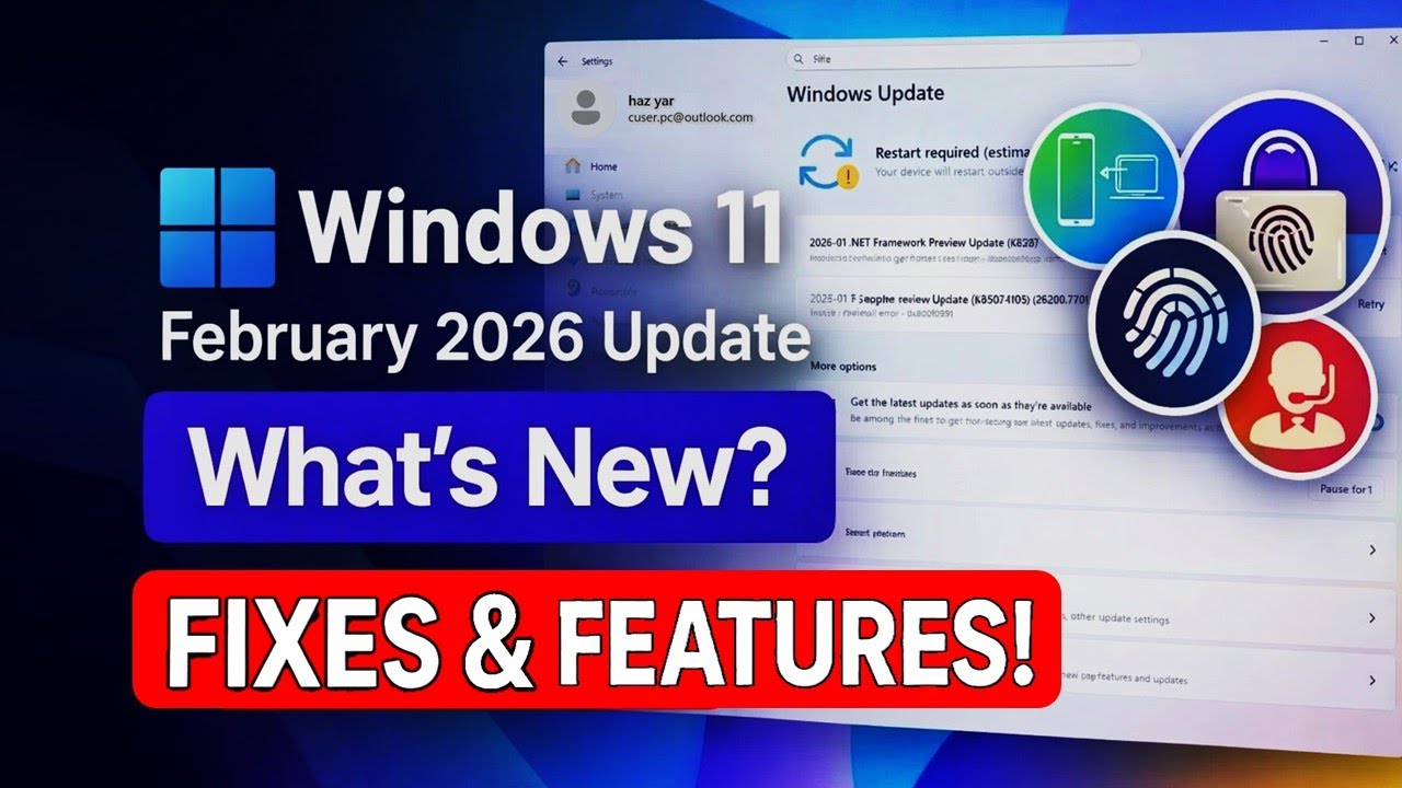 Обновление Windows 11 от февраля 2026 года &mdash; новые функции, безопасность и исправления ошибок!