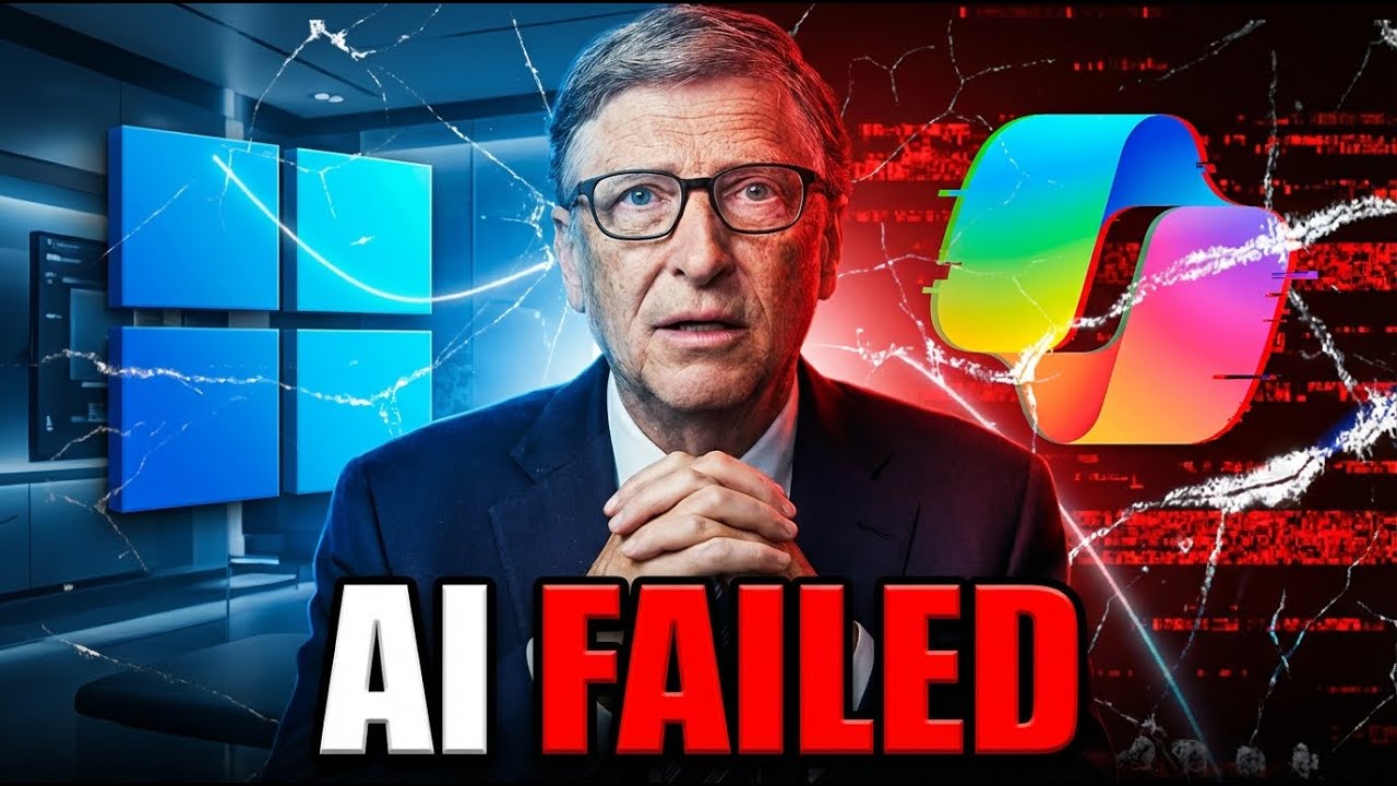 Bill Gates STUNNED as Microsoft Quietly Admits Windows 11 ‘AI Push’ Is Failing Users
