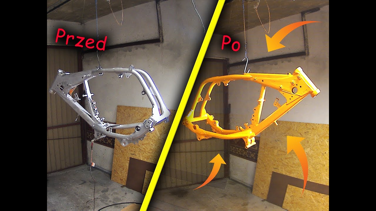 Malowanie Proszkowe KTM Sx 250 | KTM Sx 250 DIY Powdercoating Project KTM SX 250 part 1