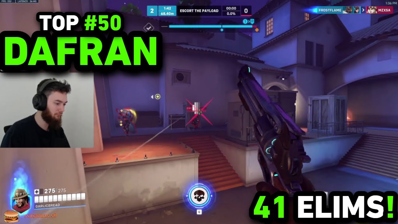 41 ELIMS! DAFRAN DOMINATING AS CASSIDY ON HOLLYWOOD OVERWATCH 2 SEASON 11