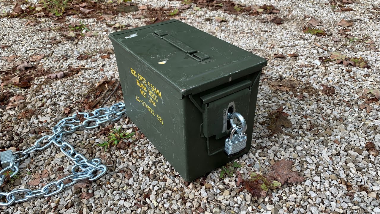DIY Ammo Can Car/Truck Safe.