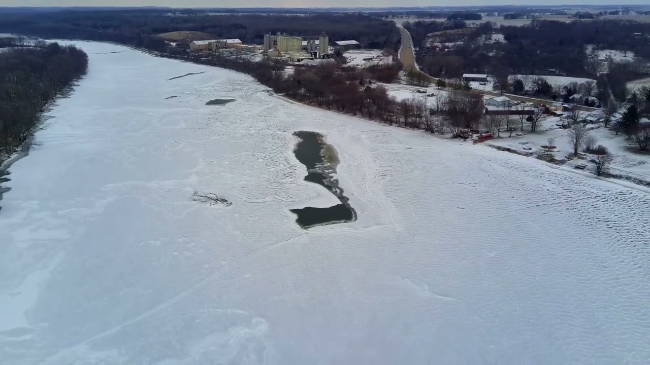 JAN 21 2026  Rock  River at Dixon IL in 4K