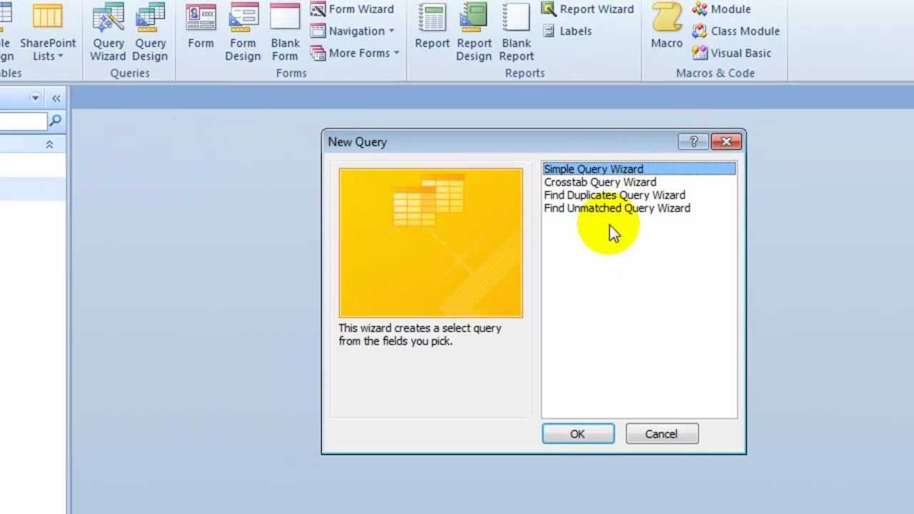 Designing and Running Queries in Access 2010