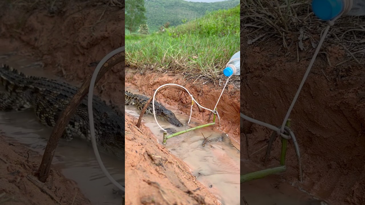 Amazing DIY Crocodile Trap #shorts