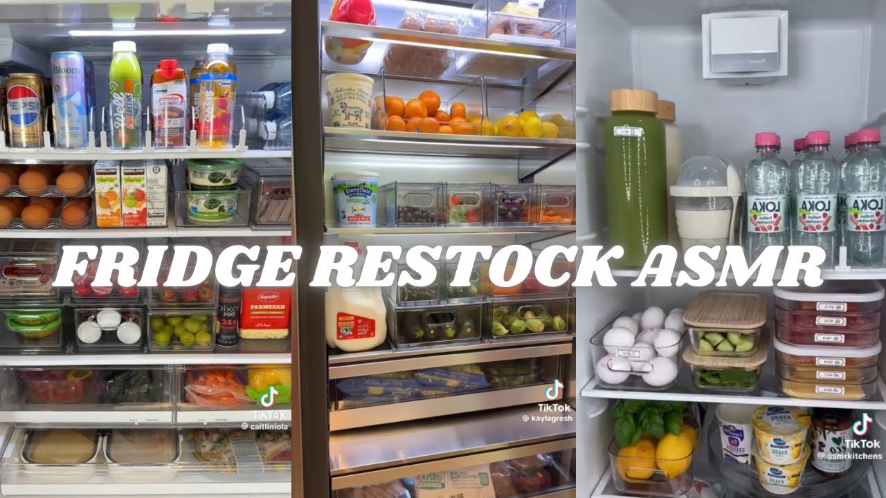 🥦 Satisfying Fridge Restock ASMR | 30-minute TikTok Compilation NO ADS