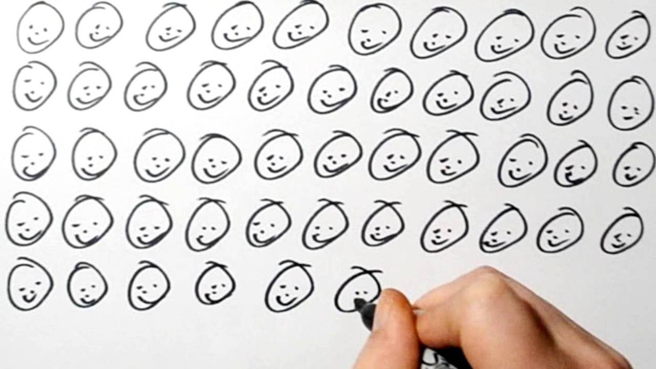 New World Record - Drawing 50 Smiley Faces in 1 minute