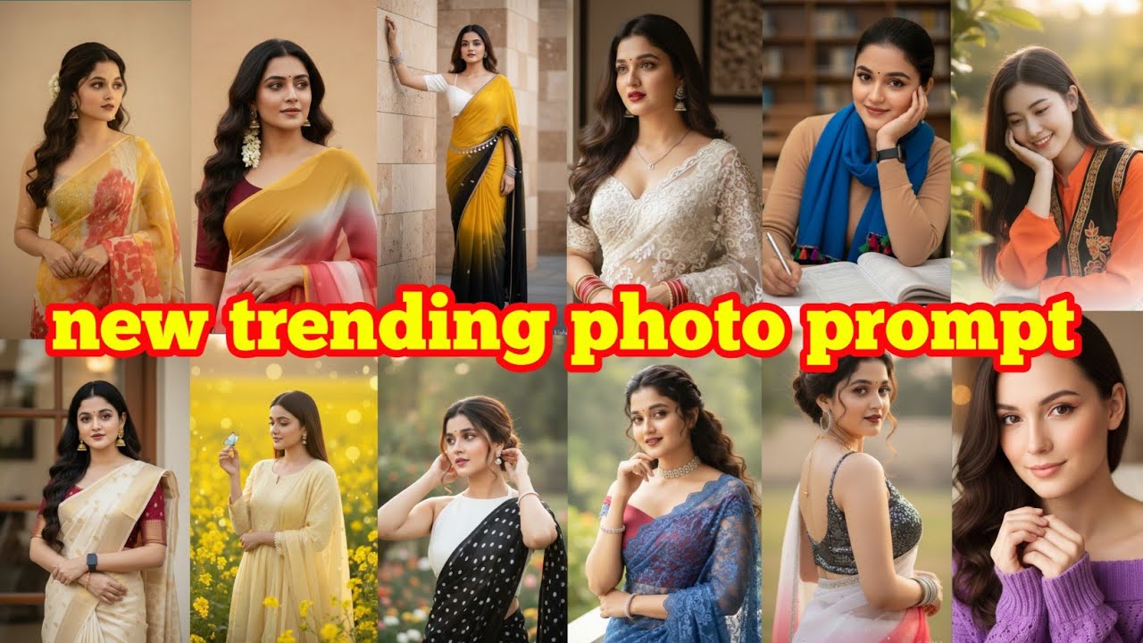 Girl trending photo editing || Instagram viral photo editing prompt || photo prompt 