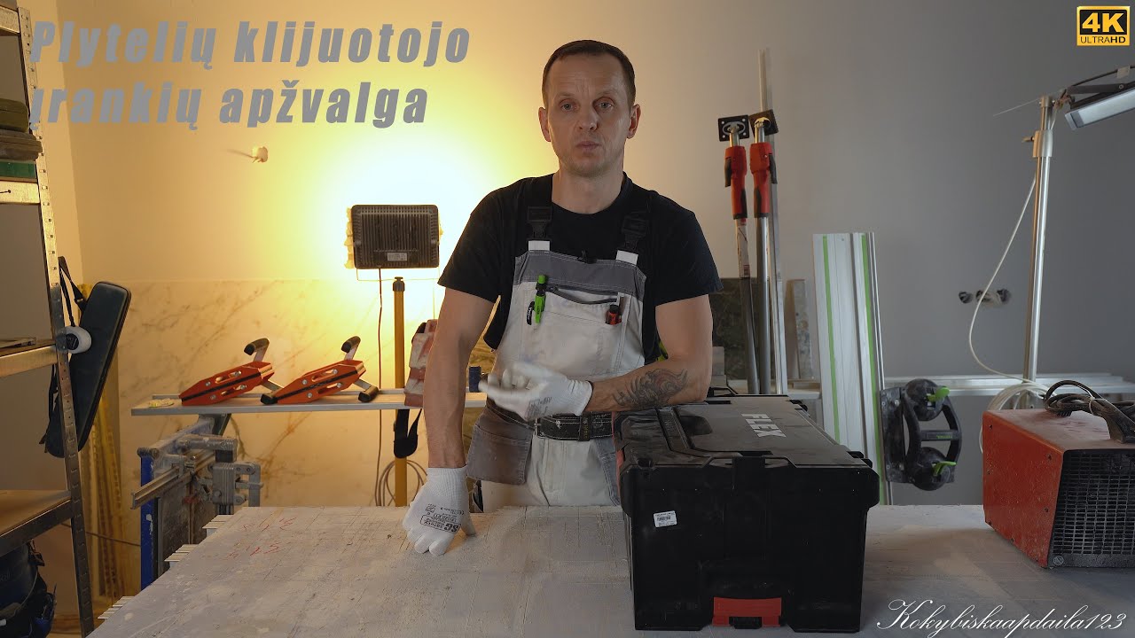 Plytelių klijuotojo įrankių apžvalga.