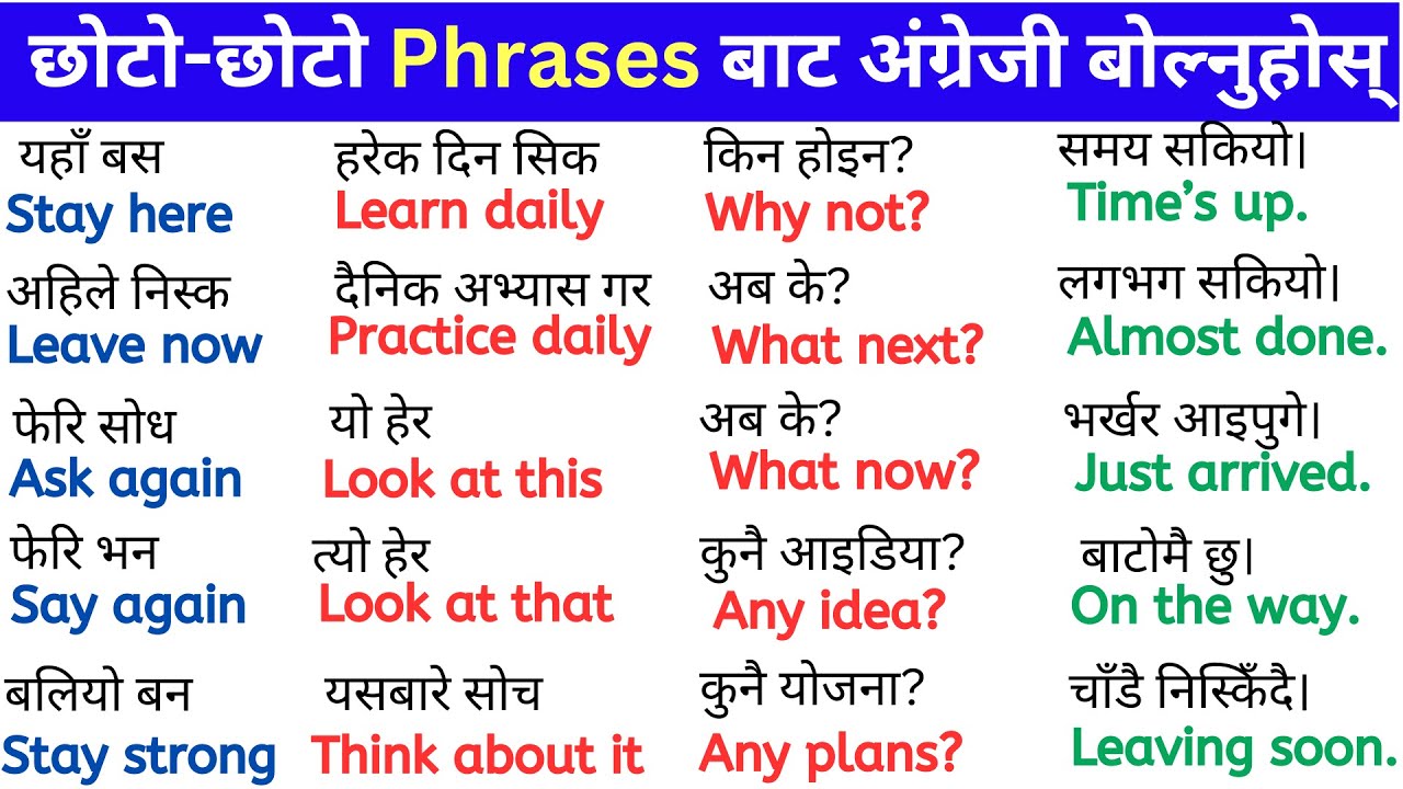 200 daily-use short spoken English sentences |  Perfect for beginners & spoken English learners