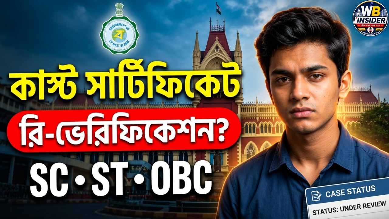 🔥 Caste Certificate Reverification নিয়ে Update আছে ? SC ST OBC Certificate