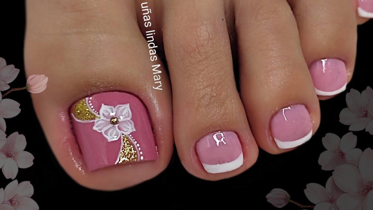 UÑAS HERMOSAS Y DELICADAS | DISEÑOS DE UÑAS PARA PIES 👣 🌸😍