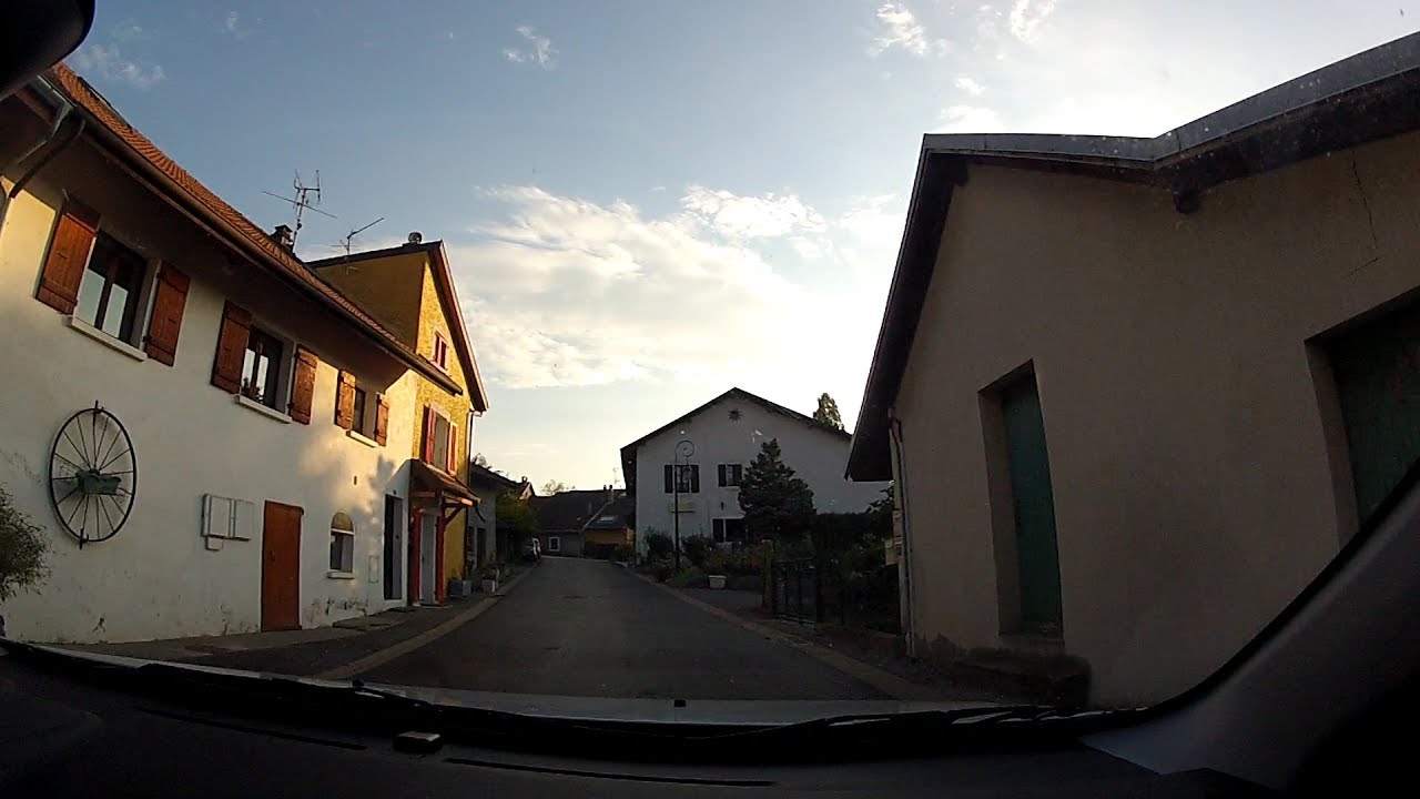 Beaumont to Le Coin (Neydens, Archamps & Collonges-sous-Salève), Haute-Savoie, France – onboard cam