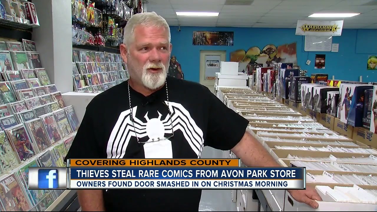 Thousands of dollars worth of pricey comic books stolen from Avon Park business