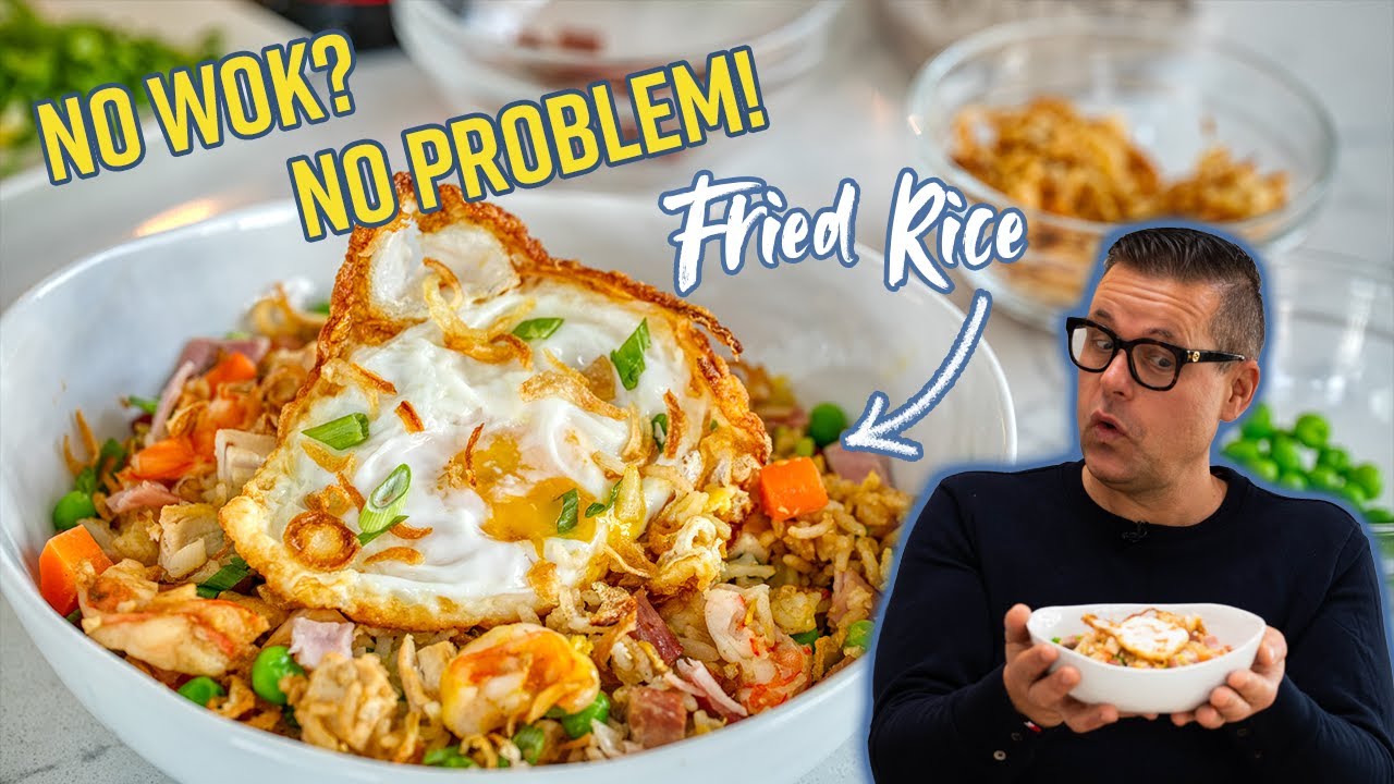 How to make Fried Rice without a wok!  A simple Fried Rice recipe anyone can make.
