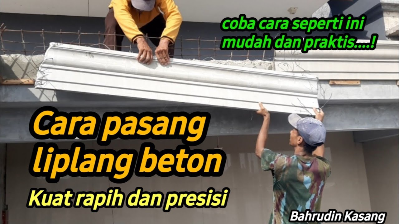 Tehnik pemasangan lisplang beton supaya kuat, rapih dan presisi