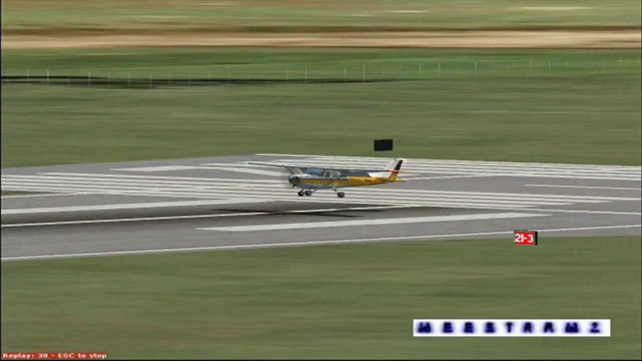 FSX Cessna 172 Landing @ Glasgow Prestwick Int, EGPK