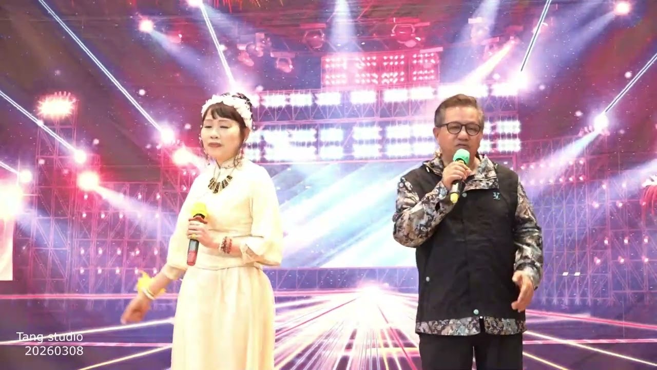 女神節在天瑞社區會堂燕子同英雄師兄合唱💃(現代愛情故事)🕺8一3一2O26
